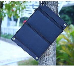 Wholesale usb chargers: 3prosper 5V 18W Solar Charger Waterproof Leather Foldable Solar Panel Dual USB Ports