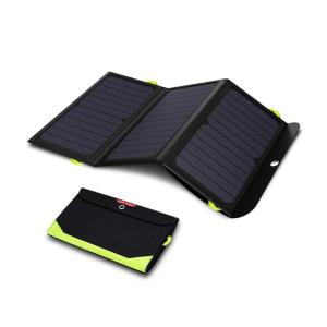 Wholesale emergency solar charger: 27 Watt Folding Portable Solar Charger Pack Bag for Mobile Phone Tablet Camera