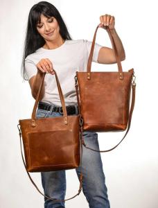 Wholesale Ladies' Handbags: Ladies Leather Tote Bag