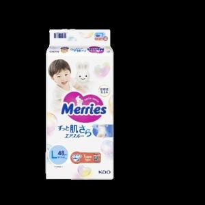 Wholesale diaper: Merries Super Premium Tape Baby Diaper Super Jumbo Pack (9-14kg) L 48s