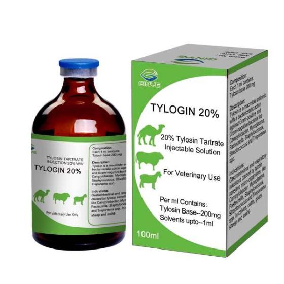 Tylosin Injection 20% Veterinary Medicine Animal Drug for Cattle Sheep ...