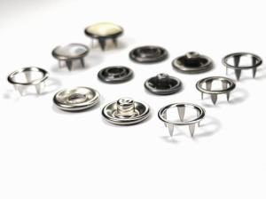 Wholesale pearl snap button: Four Part Button Stainless Steel Prong Snap Button