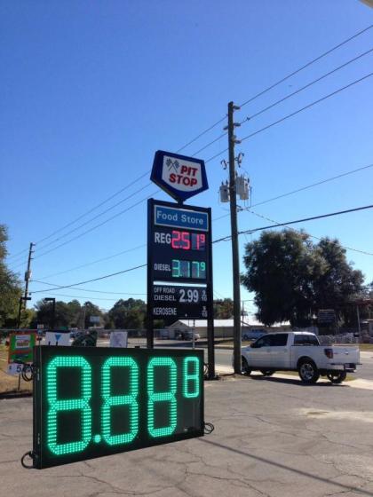 Outdoor Digital Fuel Price Signs LED Displays for Gas Station(id ...