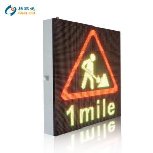 Wholesale led p25 displays: Variable Message Sign On Column Traffic LED Display for Text and Graphic Display LED Road Board