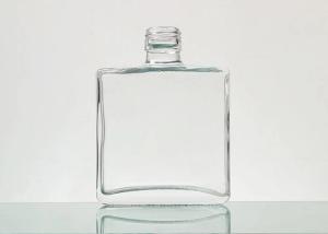 Wholesale vertical mill reducer: 150ml Unique Shape Extra White Flint Glass Vodka Bottle