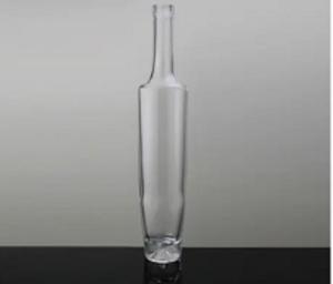 Wholesale spirits: 375ml Oval Shape Extra White Flint Rum Spirits Bottle