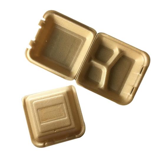 Sell 3 Compartment Food Foam Clamshell Packaging Food Box