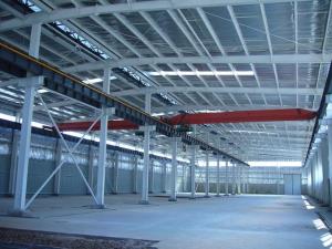Wholesale gray fiber glass: Galvanized Steel Structure Warehouse Large Span Workshop Prefabricated Building