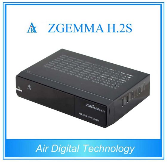 Zgemma H.2S Dual Core Twin Tuner DVBS2 HD Satellite Receiver Support USB WIFI SD/TF Card PVR