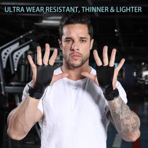 Wholesale synthetic leather for gloves: Men Women Hand Grips Weight Lifting Workout Gloves Full Palm Hand Protection Grip Gloves (Pair)