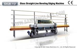 Wholesale beveled mirror glass: 10 Spindles Vertical Glass Beveling Machine