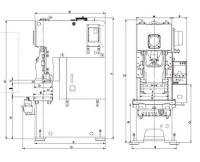 GOANWIN A1 C-Frame Single Crank Power Press for Cell Phone Shell, Back Panel, 3C Metal Frame 5