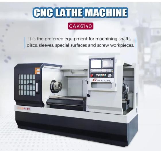 Sell Precision metal cnc lathe machine CAK6140 horizontal flat bed lathe
