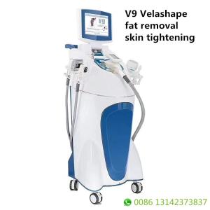 Wholesale rf machine slimming: Velashape V9 RF Vacuum Cavitation Skin Tightening Fat Removal Slimming Machine Anti-cellulite Roller