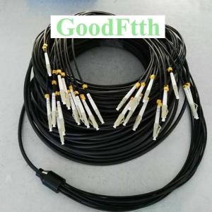 Wholesale catv: Military Tactical Field Armoured Patch Cord LC SC ST FC MPO SM MM OM1/OM2/OM3/OM4 Black TPU GoodFtth