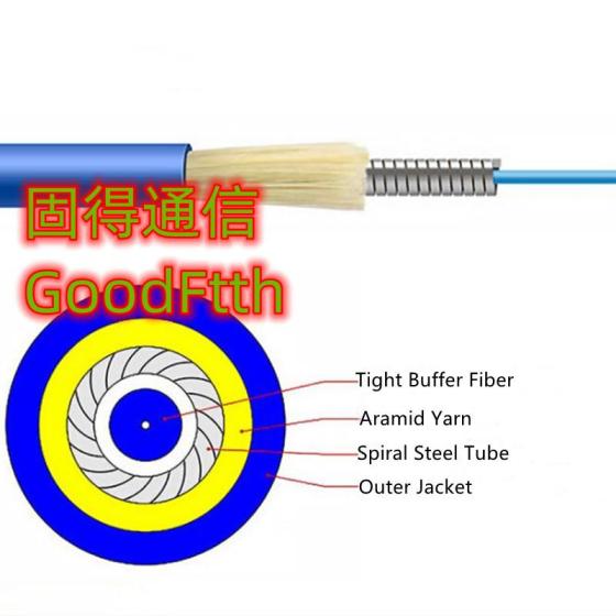 Optic Armoured Cable 1C 2C 4C 6C 8C 12C 24C Multifiber SM Multimode OM1 ...