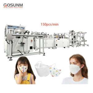 Wholesale 130mm servo motor: GOSUNM Fully Automatic KF94/3D Fish Mask Machine Mask Making Machine Vie