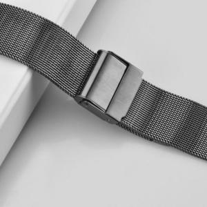 Wholesale bracelet watches: Black Stainless Steel Watch Bracelet Manufacturer
