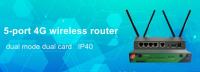 Industrial Wireless 4G Dual SIM Slot Wireless WIFI Router with 4 LAN Ports and 1 Wan Ports 2