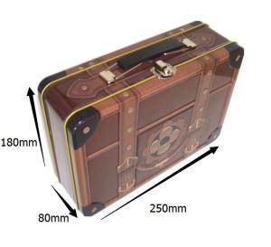 Wholesale tin lunch boxes: Metal Tinplate Lunch Tin Box with Handle
