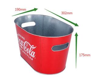 Wholesale beer bucket: Metal Galvarnized Tinplate Beer Holding Ice Bucket