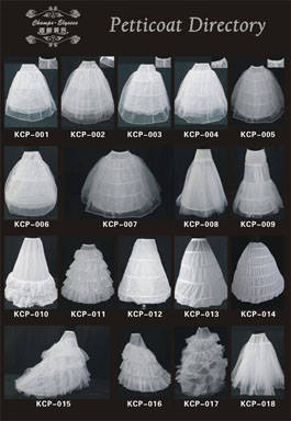 Sell All types wedding petticoat of high quality id 