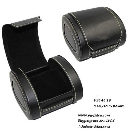 Black Leather Watch Gift Box