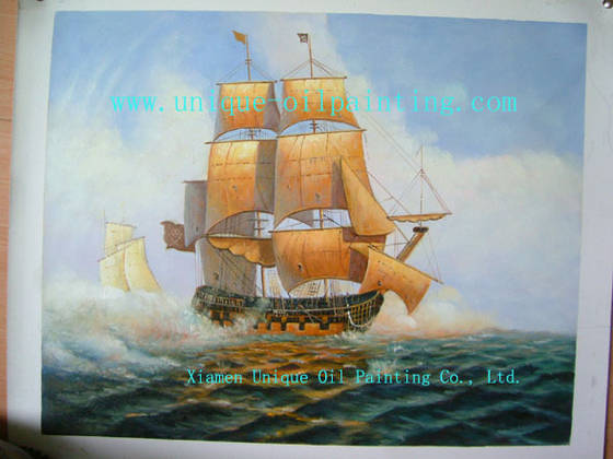 Sell Seascape Oil Painting ( Boat Oil Painting , High Quality Oil Painting)