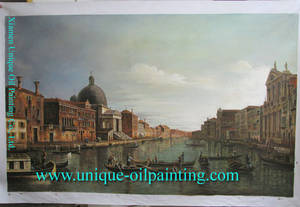 Wholesale customer oil paintings: Venice Building Oil Painting