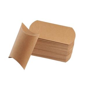 Wholesale general kraft paper bag: Kraft Paper Pillow Box