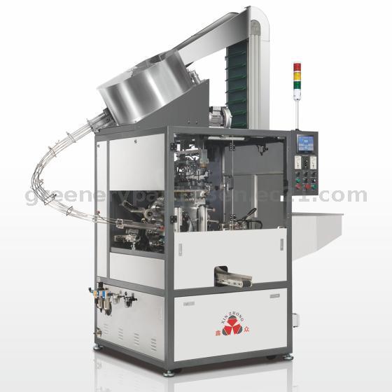 Automatic 2 Color Bottle Cap Vodka Cap Plastic Metal Maskara Lipstick Hot Foil Stamping Machine  