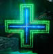 Indoor used LED Pharmacy Cross Sign