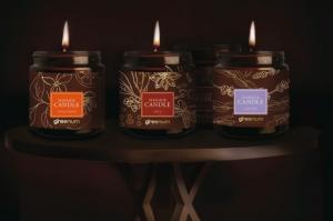 Wholesale label: Massage Candle Eco Soy Wax 100% Natural Product Handmade SPA Cosmetics Made in EU