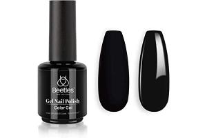Wholesale polish: Beetles Gel Nail Polish, 1 PCS 15ml Audrey Black Color Soak Off Gel Polish Nail Art