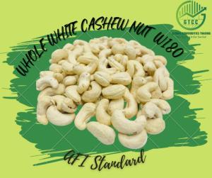 Wholesale nuts kernels: White Whole Cashew Kernel Nuts W180