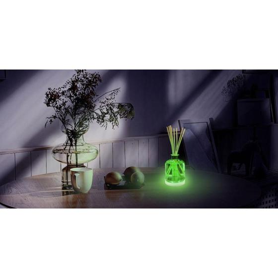 USB Powered Round LED Light Base, 7 Changing Lighting Colors, with 3-Button Controller