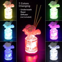 USB Powered Round LED Light Stand Base,, 7 Changing Lighting Colors , with Controller 4