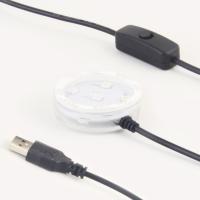 USB Powered Round LED Light Stand Base,, 7 Changing Lighting Colors , with Controller 5