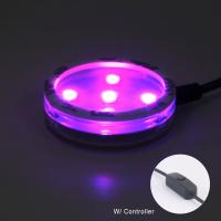USB Powered Round LED Light Stand Base,, 7 Changing Lighting Colors , with Controller 6