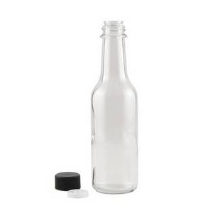 Wholesale clear glass bottles: Hot Sauce Clear Glass Dasher Bottle