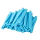 Blue 21" Disposable Nonwoven Pleated Bouffant Caps Hair Net for Hospital Salon Spa Catering