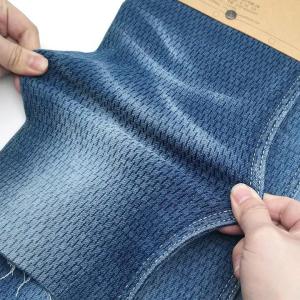 Wholesale printing fabric: Aufar 12.1oz Good Stretch Printed Denim Fabric Dobby Jeans Fabric Wholesales YHB139-B477