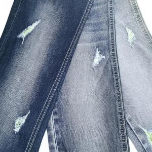Wholesale cotton denim: Blue Solid Cotton Polyester Denim Jeans Soft Touch Fabrics for Leggings Soft Touch Fabrics for Leggi