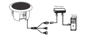 Wholesale poe speaker: IP PA System Network Active POE Ceiling Speaker 15W