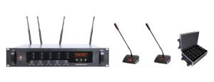 Wholesale fm transmitter: UHF Wireless Conference System with Microphone and Battery Charge