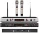 1U Two Channel UHF Wireless Microphone System