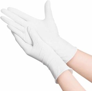 Wholesale Safety Gloves: Medical White Color Nitrile Examination Gloves Safety Gloves