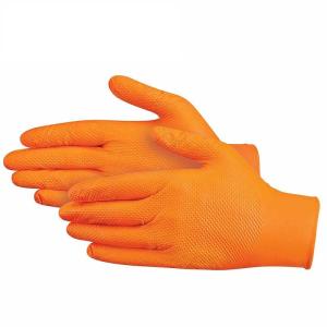 Wholesale work gloves: Disposable Industrial Diamond Texture Nitrile Gloves Safety Gloves for Heavy Duty Work