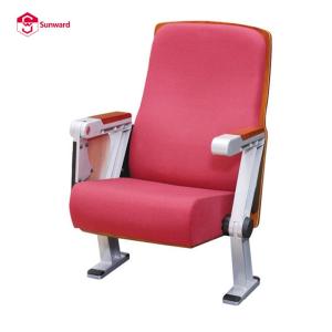 Wholesale Theater Furniture: University Wooden Lecture Hall Chair Folding Auditorium Theater Seating with Writing Tablet