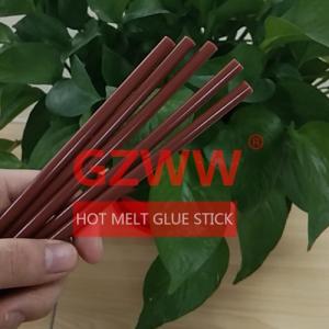 Wholesale hot melt glue stick: GZWW Colorful 7mm 11mm Diameter Brown Hot Melt Glue Stick